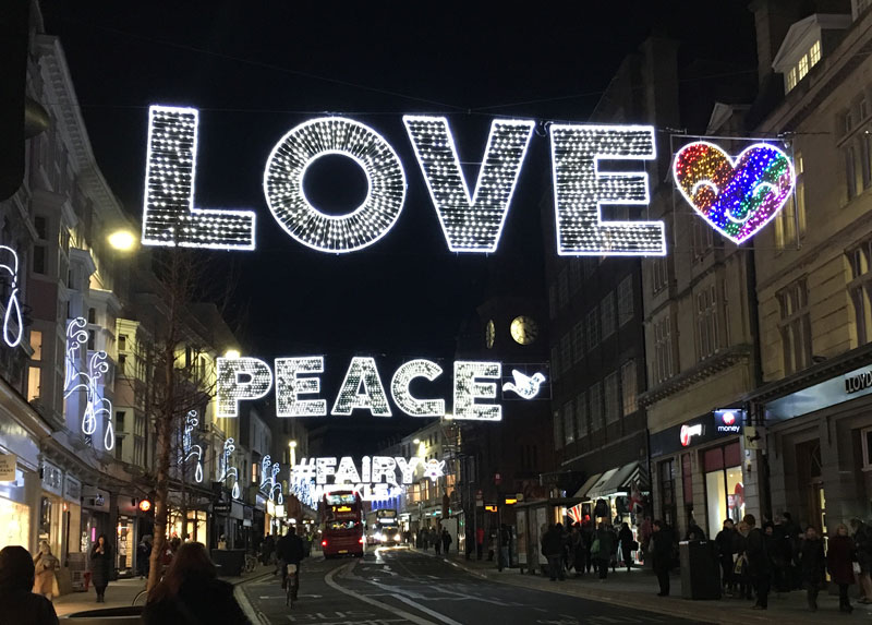 christmas lights in brighton - new steine hotel