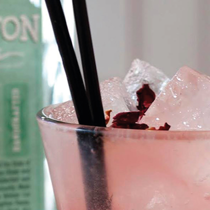 Pink Brighton Gin Cocktail