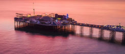 Sunset at Brighton Palace Pier.