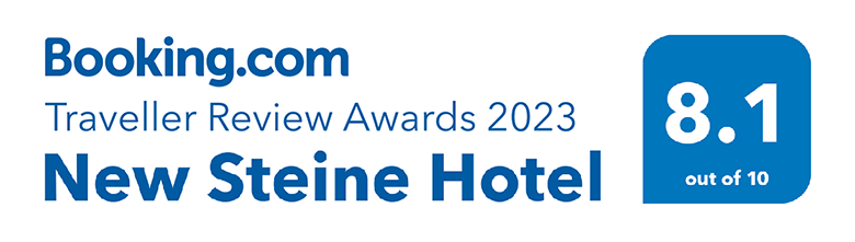 Booking.com Award 8.1 to The New Steine Hotel 2023