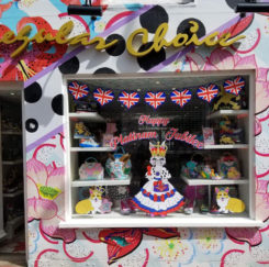 Show shop in Brighton during Coronation
