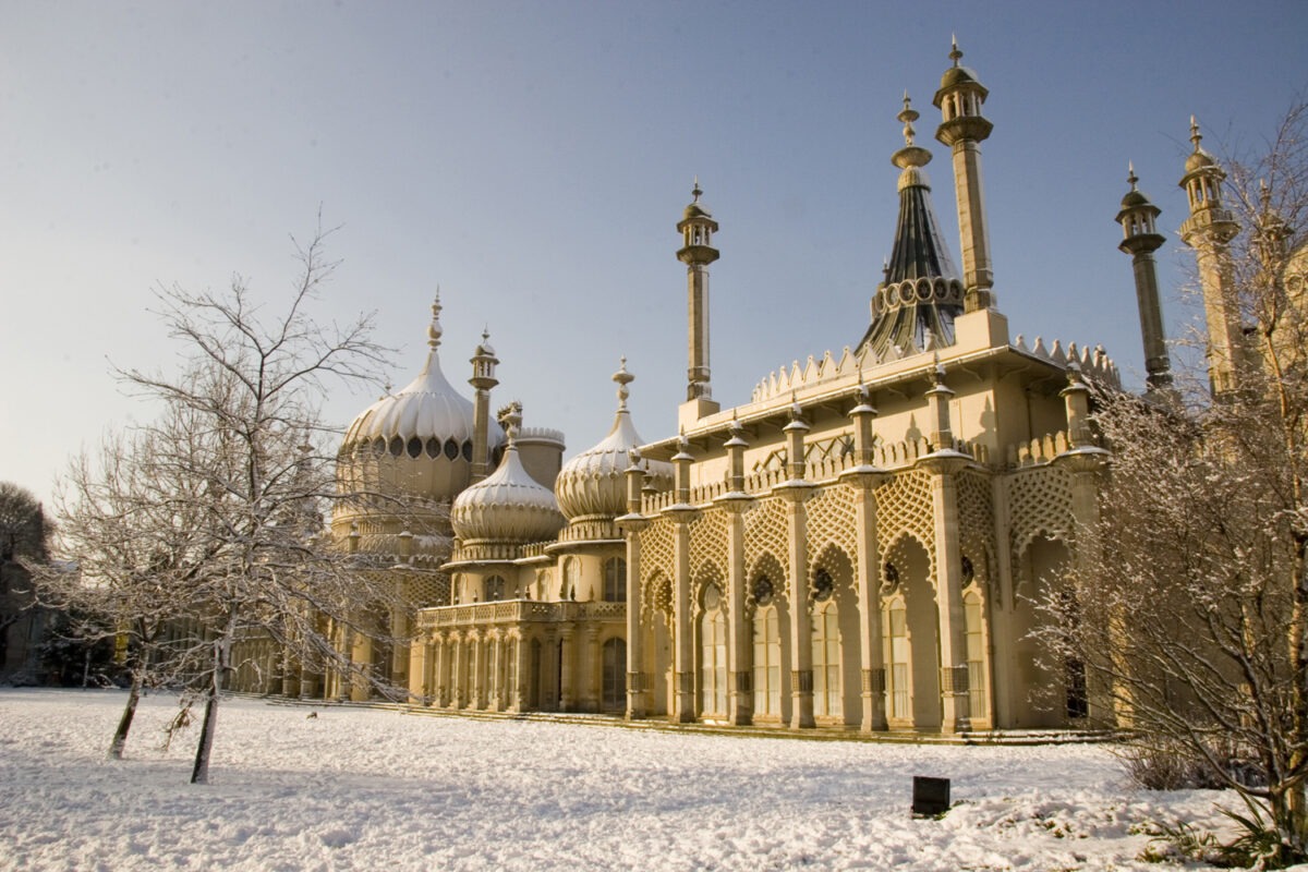 The Royal Pavilion, Brighton in the snow.